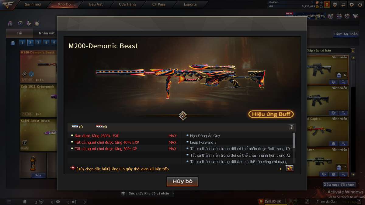 shop acc cf uy tin gia re